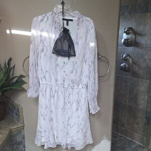 White House Black Market Light Patterned Dress